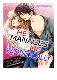 eBook He Manages Me Sadistically Vol.1 TL Manga  The Sudden and Dark Cohabitation Free eBook