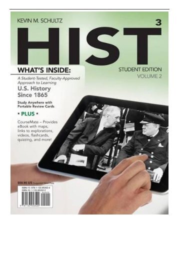 eBook HIST Volume 2 US History Since 1865 with CourseMate 1 term 6 months Printed Access Card  New Engaging