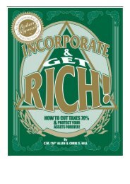 eBook Incorporate  Get Rich! Free books