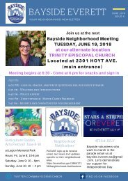 2018 June Bayside Everett Newsletter