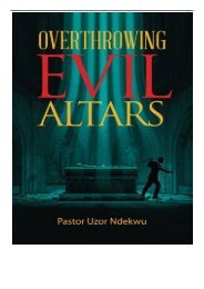 eBook Overthrowing Evil Altars Free eBook