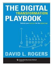 eBook The Digital Transformation Playbook Rethink Your Business for the Digital Age Columbia Business