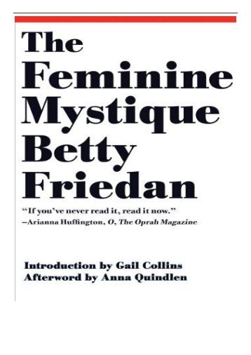 eBook The Feminine Mystique Free eBook