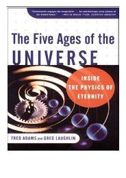 eBook The Five Ages of the Universe Inside the Physics of Eternity Free eBook