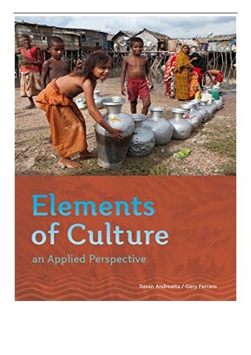 PDF Download Elements Of Culture An Applied Perspective Free online