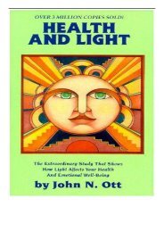 PDF Download Health and Light The Extraordinary Study That Shows How Light Affects Your Health and Emotional