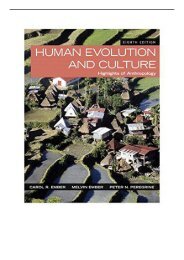 PDF Download Human Evolution and Culture Highlights of Anthropology Free online