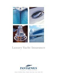 Luxury Yacht Insurance - Pantaenius