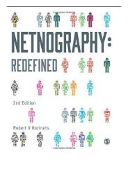 PDF Download Netnography Redefined Free online