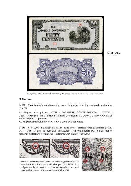 Catálogo Completo en PDF: Billetes de Invasión Japoneses emitidos para Filipinas durante La Segunda Guerra Mundial (1942-1945): Historia y Catalogación