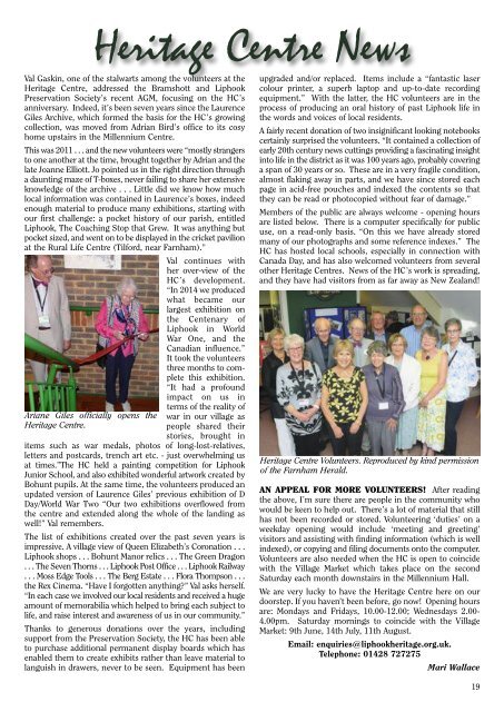 Liphook Community Magazine Summer 2018