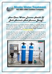 How Clean Water Ensures Health Of Both Animals And Human Being?    