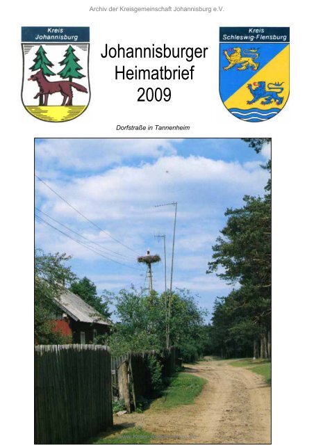 Johannisburger Heimatbrief 2009 - Familienforschung Sczuka
