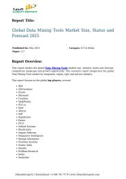 Global Data Mining Tools Market Size, Status and Forecast 2025