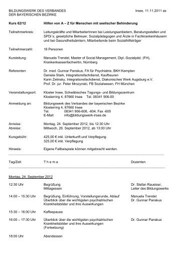 Programm (PDF) - Bildungswerk Irsee