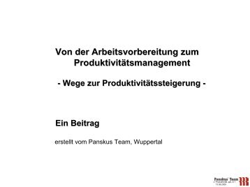 3. Methoden zur Steigerung der Produktivität