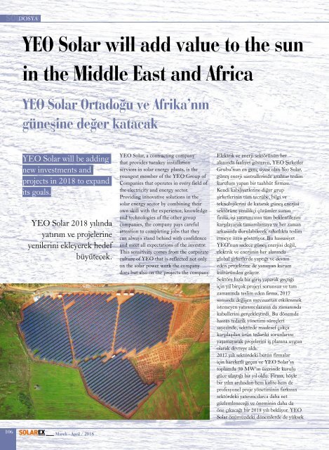 Solarex Mart Nisan 2018
