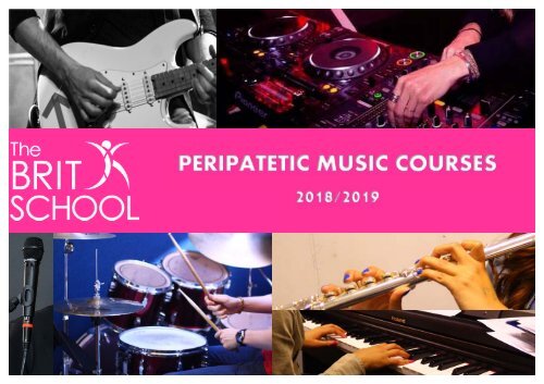 The BRIT School Peripatetic Music Prospectus 2018:19
