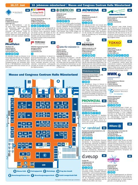 Der Messe-Guide zur 12. jobmesse münsterland