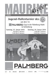 Jugend-Hallenturnier des - FC Schönberg 95