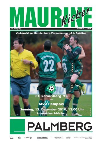 Maurine-Kicker 17/2010 - FC Schönberg 95