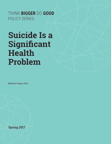 Suicide is a Significant Health Problem