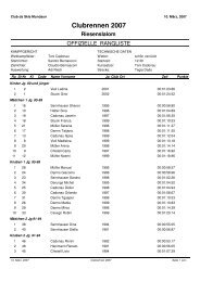 Clubrennen 2007 Riesenslalom - Skiclub-Mundaun