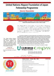 Alumni Newsletter - United Nations – Nippon Foundation Fellowship ...