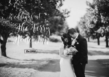The Ferry House Inn Wedding Brochure 2018 to 2020