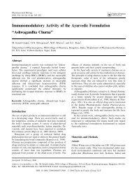 Immunomodulatory Activity of the Ayurvedic ... - Encognitive.com