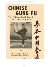 Chinese Gung Fu - The philosophical art of self-defense by Bruce Lee