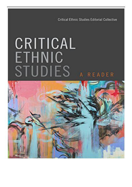 eBook Critical Ethnic Studies A Reader Free online