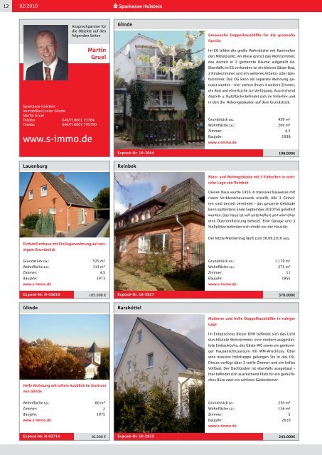 Immobilien verkaufen - Sparkasse Holstein