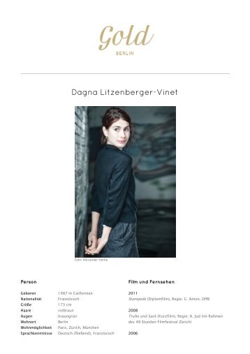Vita Dagna Litzenberger-Vinet - Gold Berlin