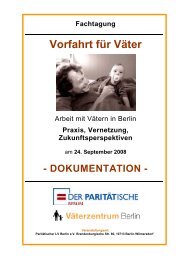 Fachtagung Vorfahrt für Väter - Väterzentrum Berlin