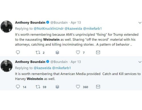 Anthony Bourdain tweets
