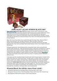 JAMU KUAT LELAKI AFRIKA BLACK ANT