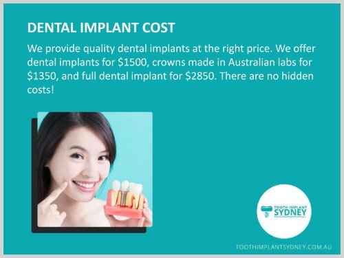 Lost a Tooth? No worries, Replace It with Dental Implants!