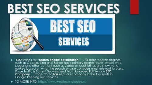 BEST SEO SERVICES