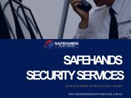 Security Guards Services & Companies In Adelaide & Australia