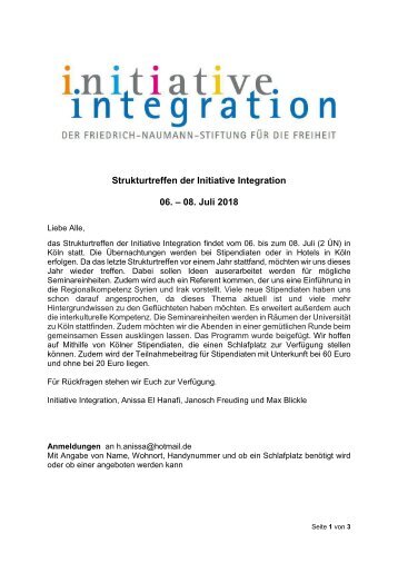 Strukturtreffen_Initiative Integration2018