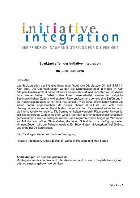Strukturtreffen_Initiative Integration2018