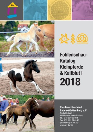 Fohlenschaukatalog 2018 - Kleinpferde 1