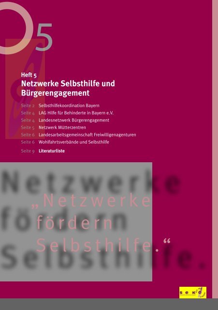 heft5 3.11.indd - Selbsthilfekoordination Bayern