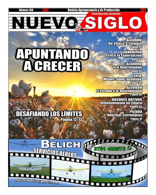 Revista Agropecuaria Nuevo Siglo Número 168 - JUNIO 2018