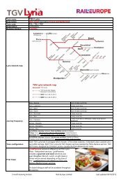 TGV Lyria Product Fact Sheet Dec 2012 - Rail Europe
