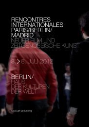 RENCONTRES INTERNATIONALES PARIS/BERLIN/ MADRID ...