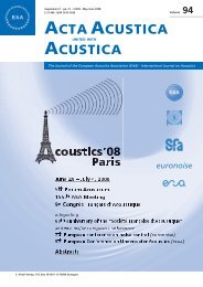 Untitled - Acta Acustica united with Acustica