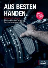 MAN Original Teile & Service Kampagne Ausgabe 2/2018