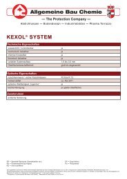 KEXOL® SYSTEM - Allgemeine Bau Chemie